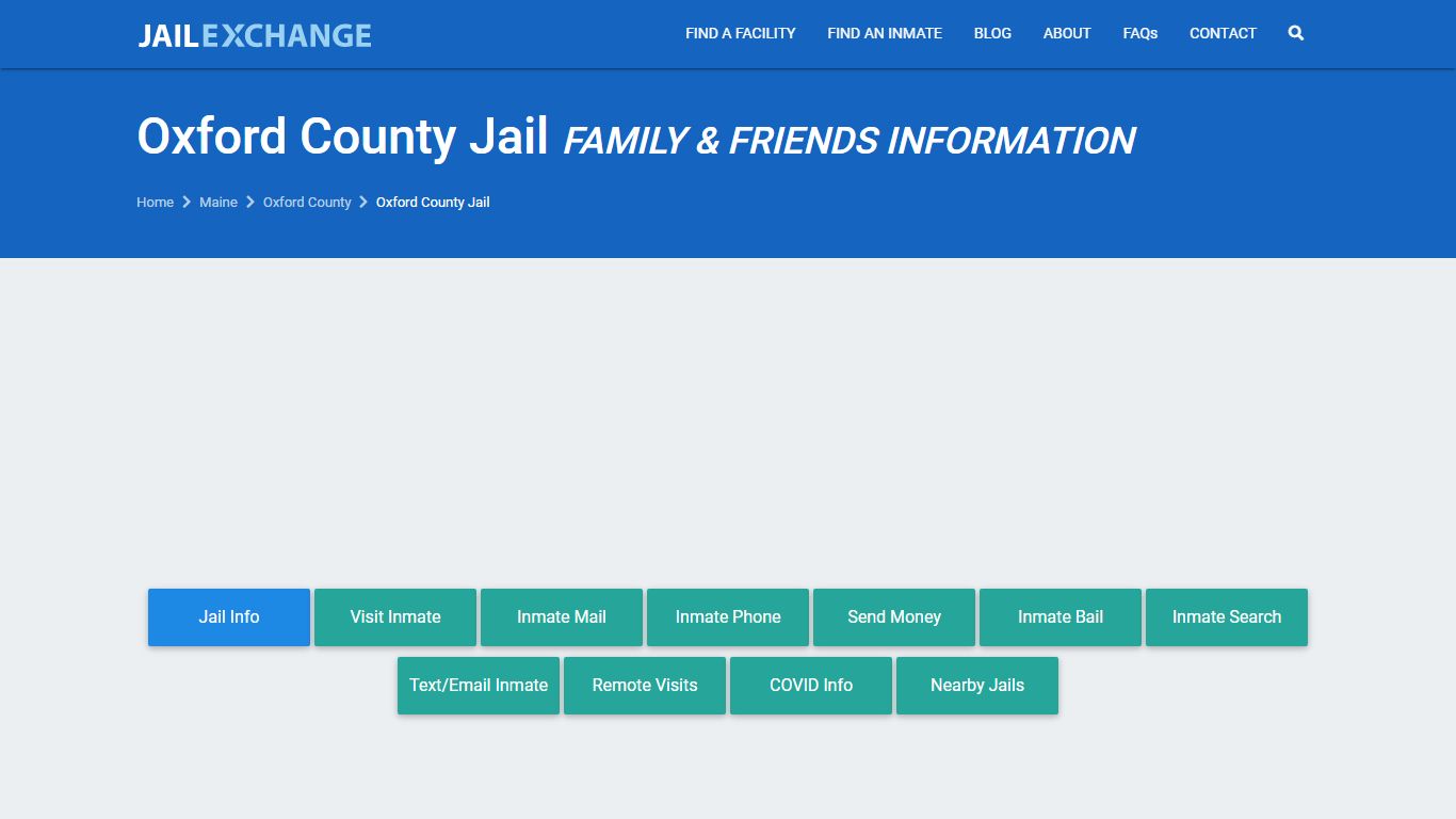 Oxford County Jail Visitation | Mail | Phone | South Paris, ME